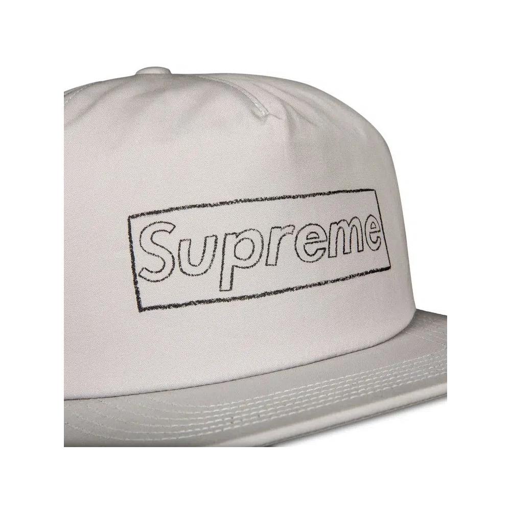 Бейсболки Supreme x KAWS Chalk Logo 5-Panel 'Grey' 3