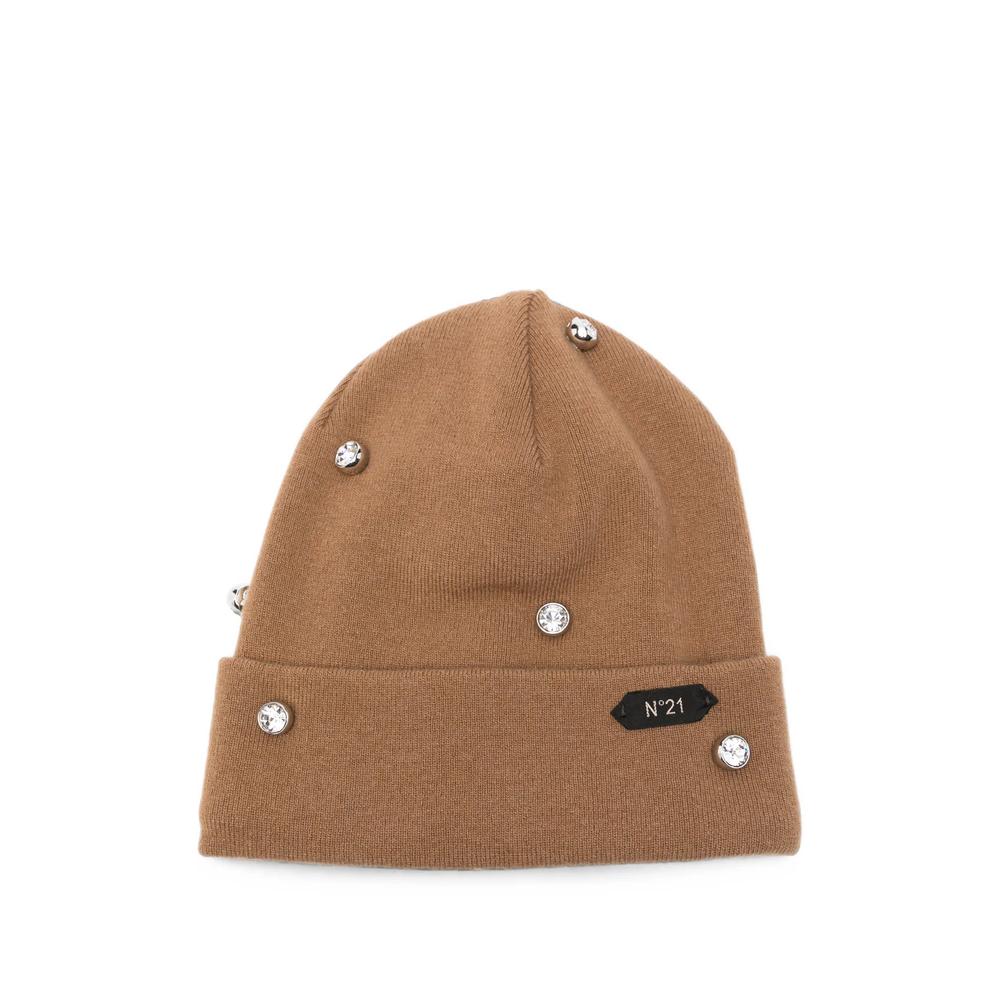 crystal-embellished beanie hat 1