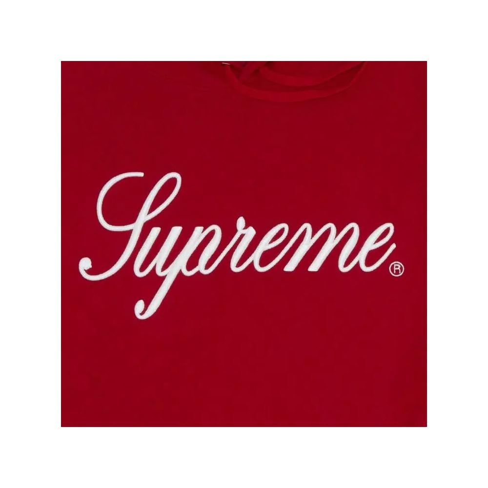 Худи Supreme Raised Script Hooded Свитшот 'Красный' 2