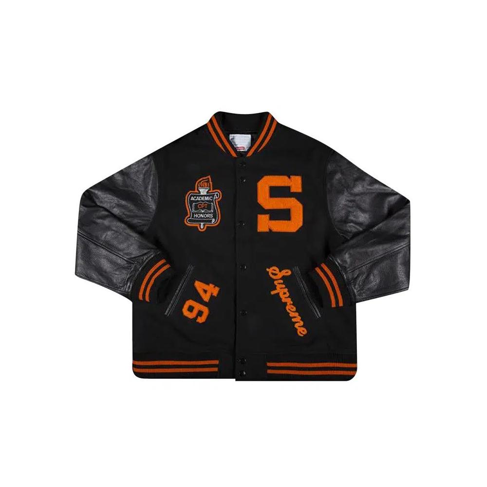 Варсити-куртки Supreme Team Varsity Jacket 'Black' 1