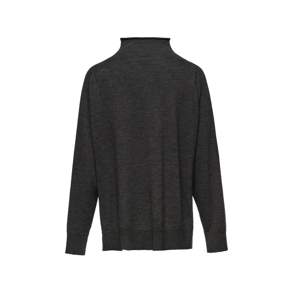 Knotted wool turtleneck sweater 2