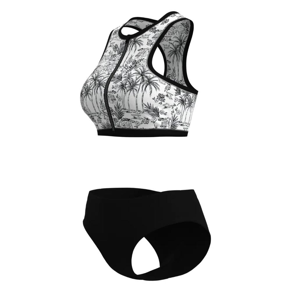 Бикини Tropadelic Island White Zip Front 3
