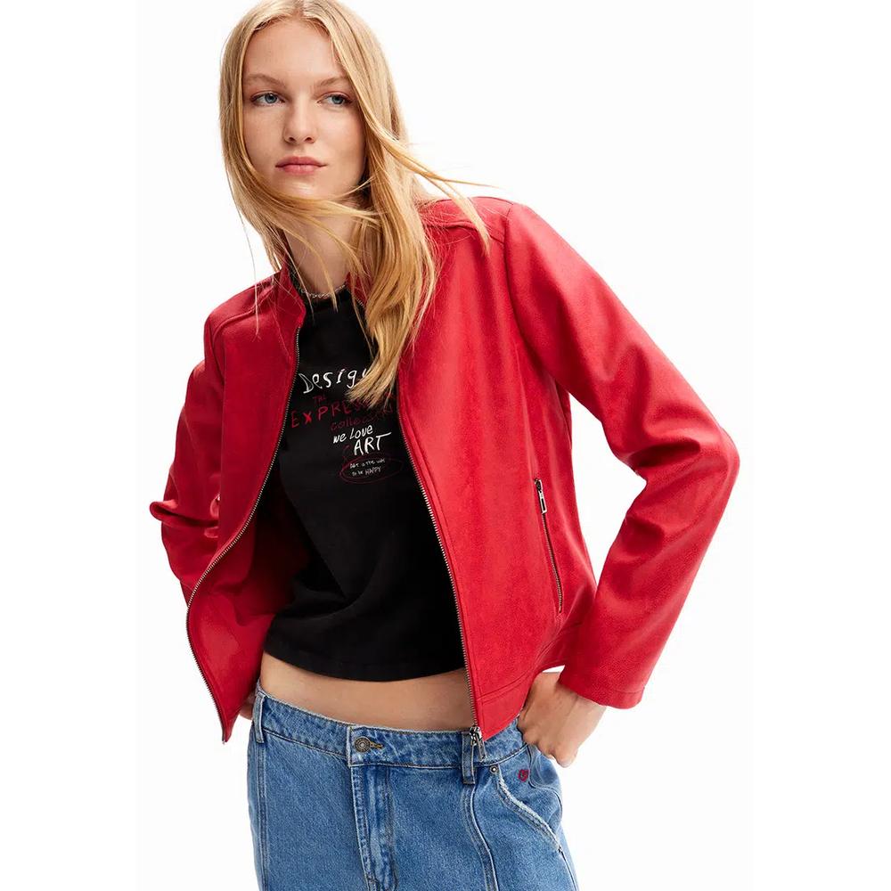 Женская облегающая байкерская куртка Desigual 1