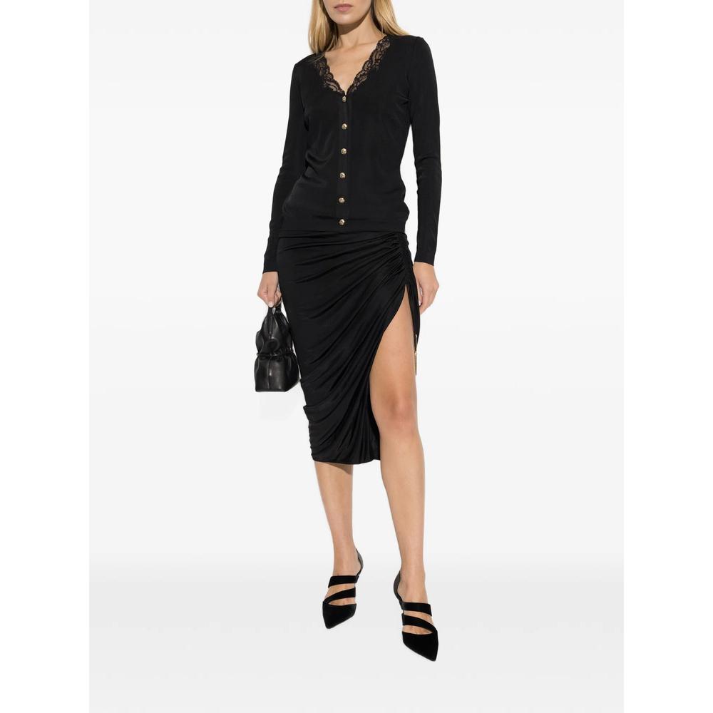 lace-trim button-up cardigan 2