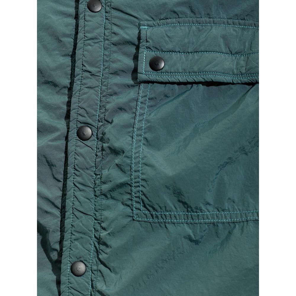 logo-patch shirt jacket 5