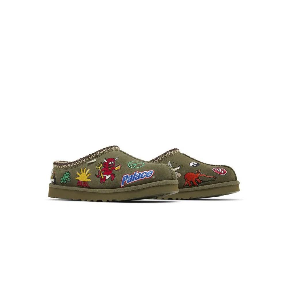 Тапочки Palace x UGG Tasman Slipper 'Жженая олива' 8