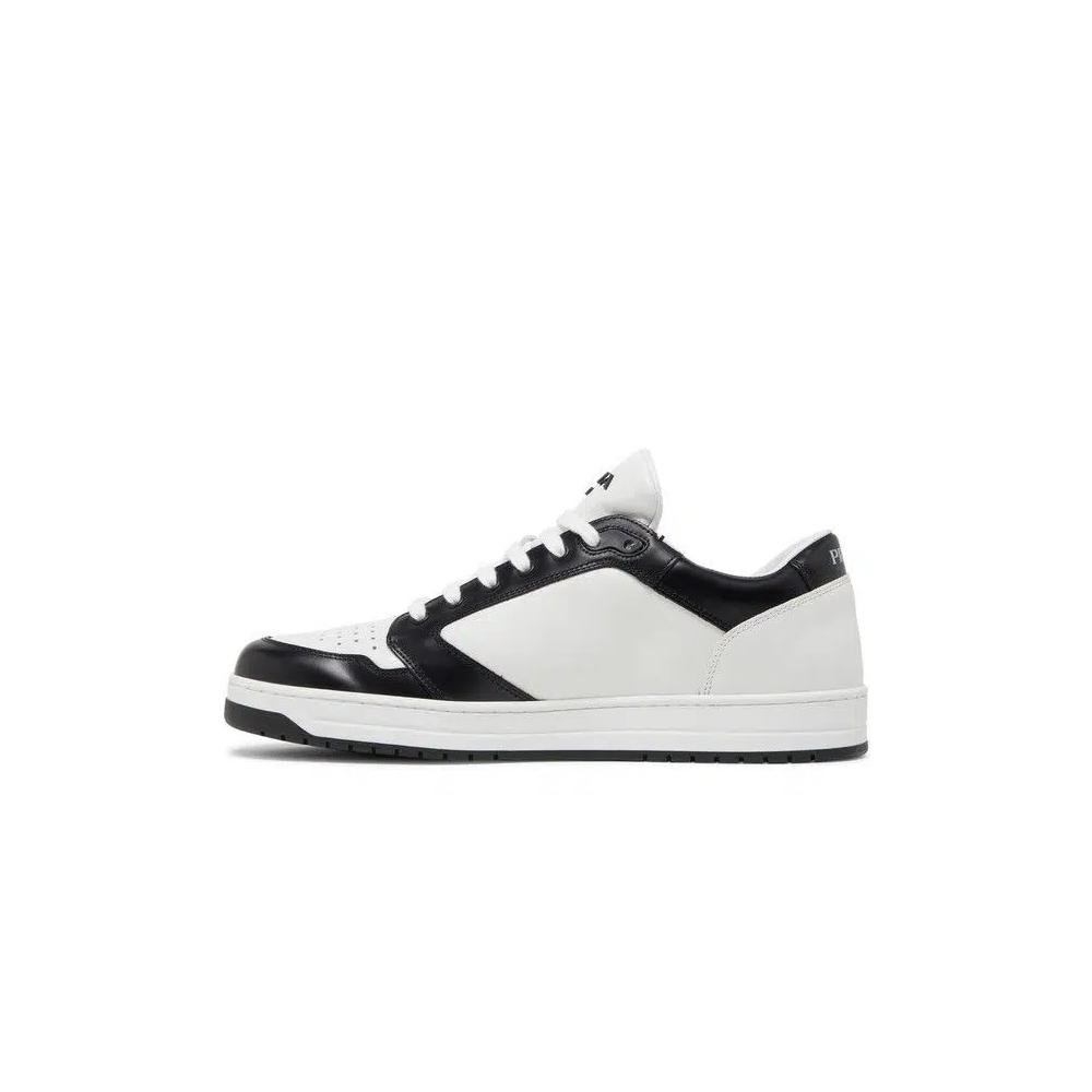 Кроссовки Prada New Avenue Leather Low 'Белый Черный' 2