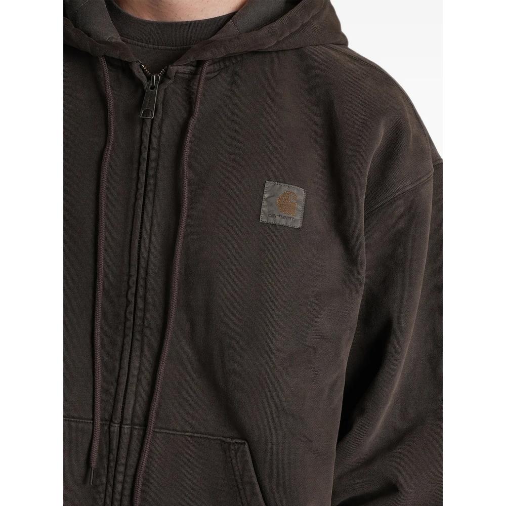 Vista logo-patch zip-up hoodie 5