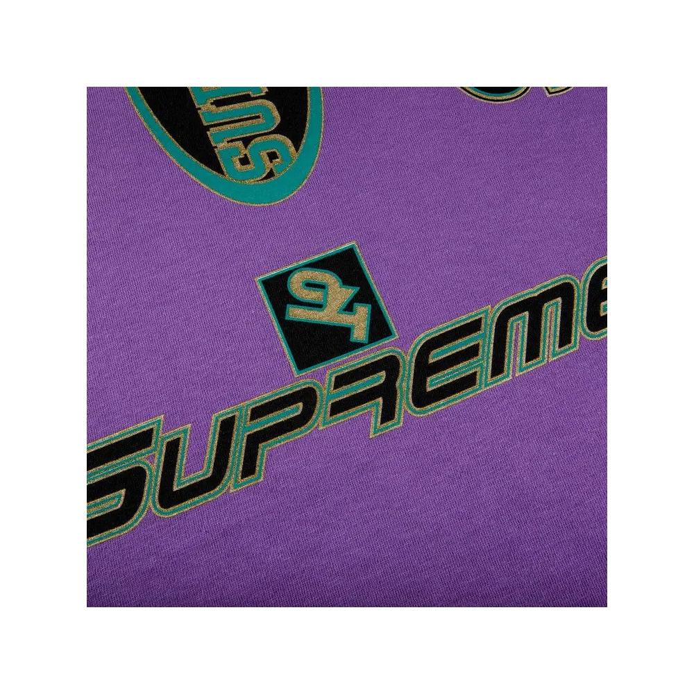 Футболки Supreme Multi Logos Tee 'Purple' 2