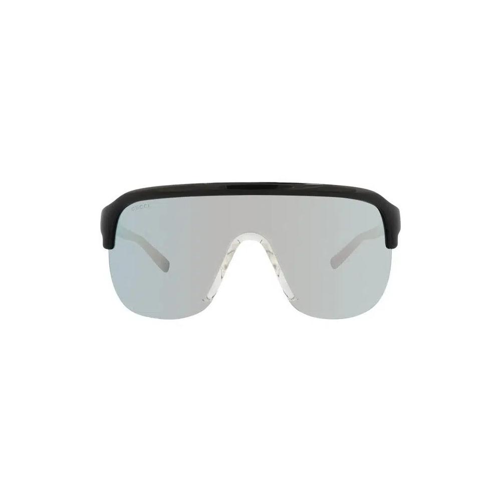 Очки Gucci Shield Sunglasses 'Black/Silver' 1