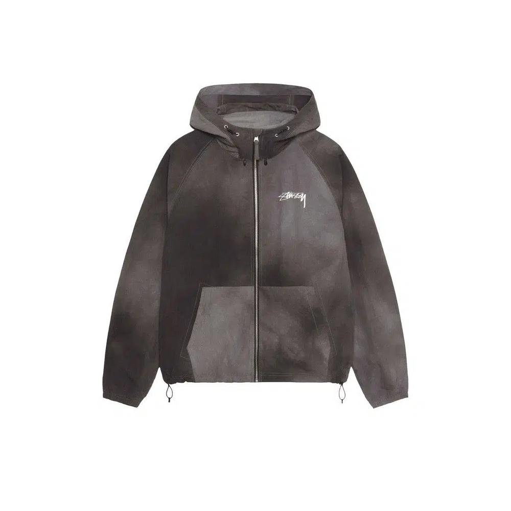 Молнии Stussy Beach Shell Wave Dye Zip Hoodie 'Черный' 1