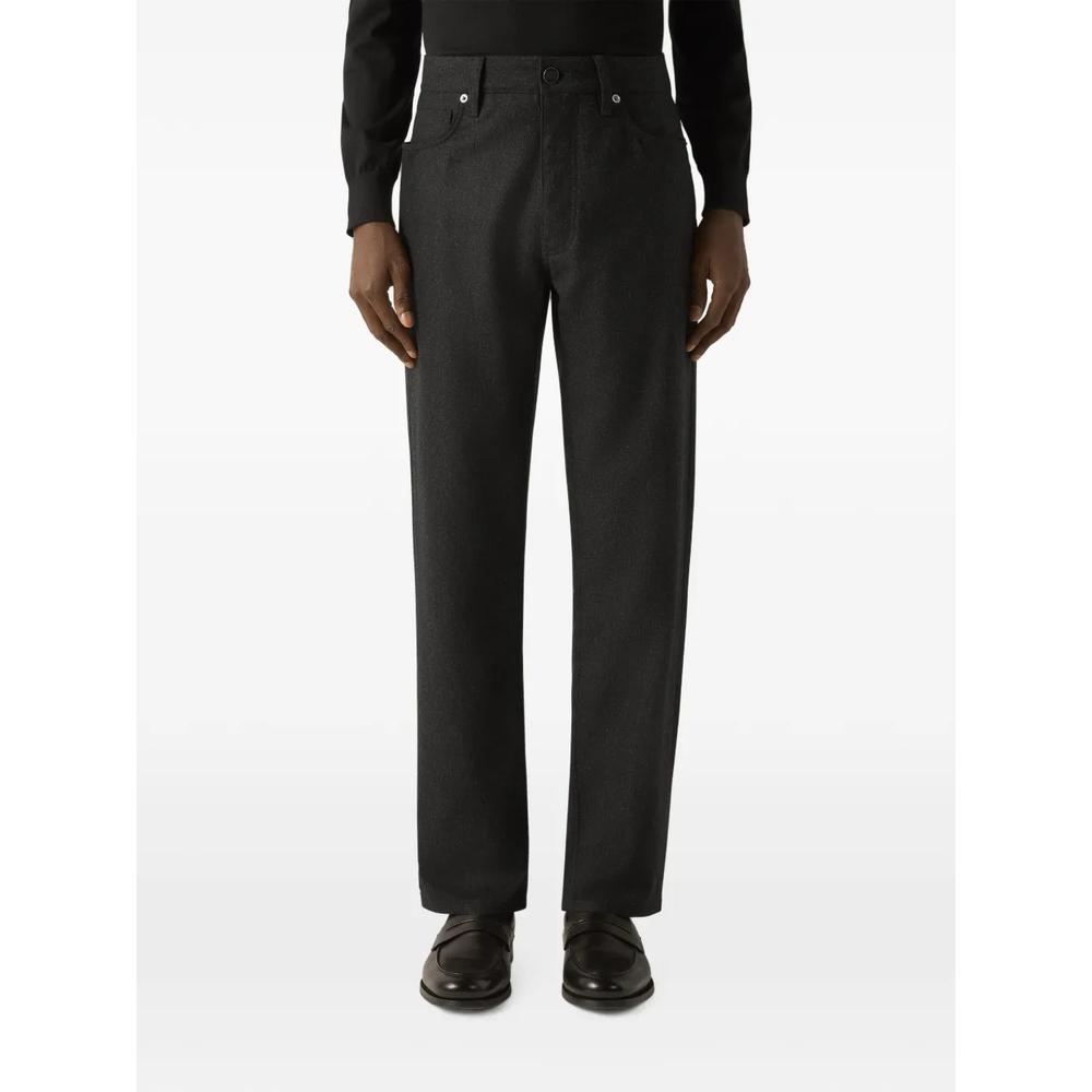 dark grey wool and cashmere Roccia pants 2