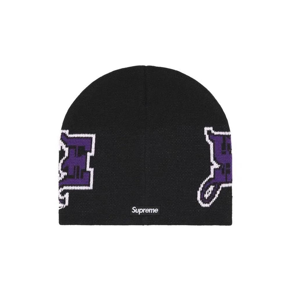 Шапки-бини Supreme New Era Outline Beanie 'Black' 2