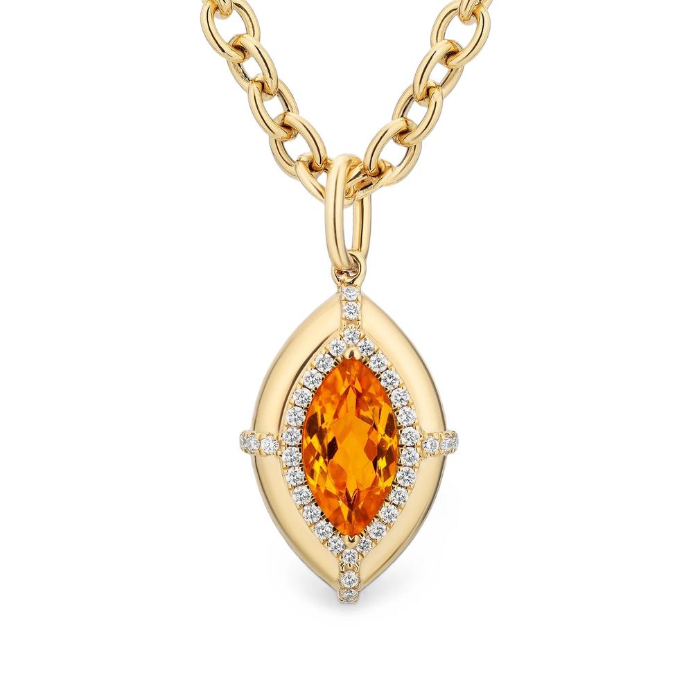 mandarin garnet and diamond necklace 2