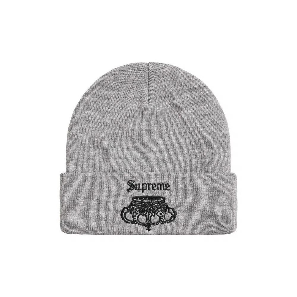 Бини Supreme Crown Beanie 'Серый меланж' 3