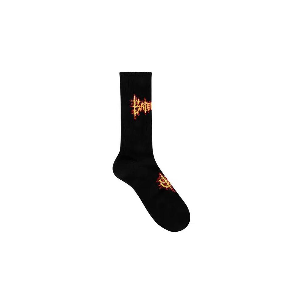Носки и колготки Balenciaga Socks 'Black/Yellow' 1