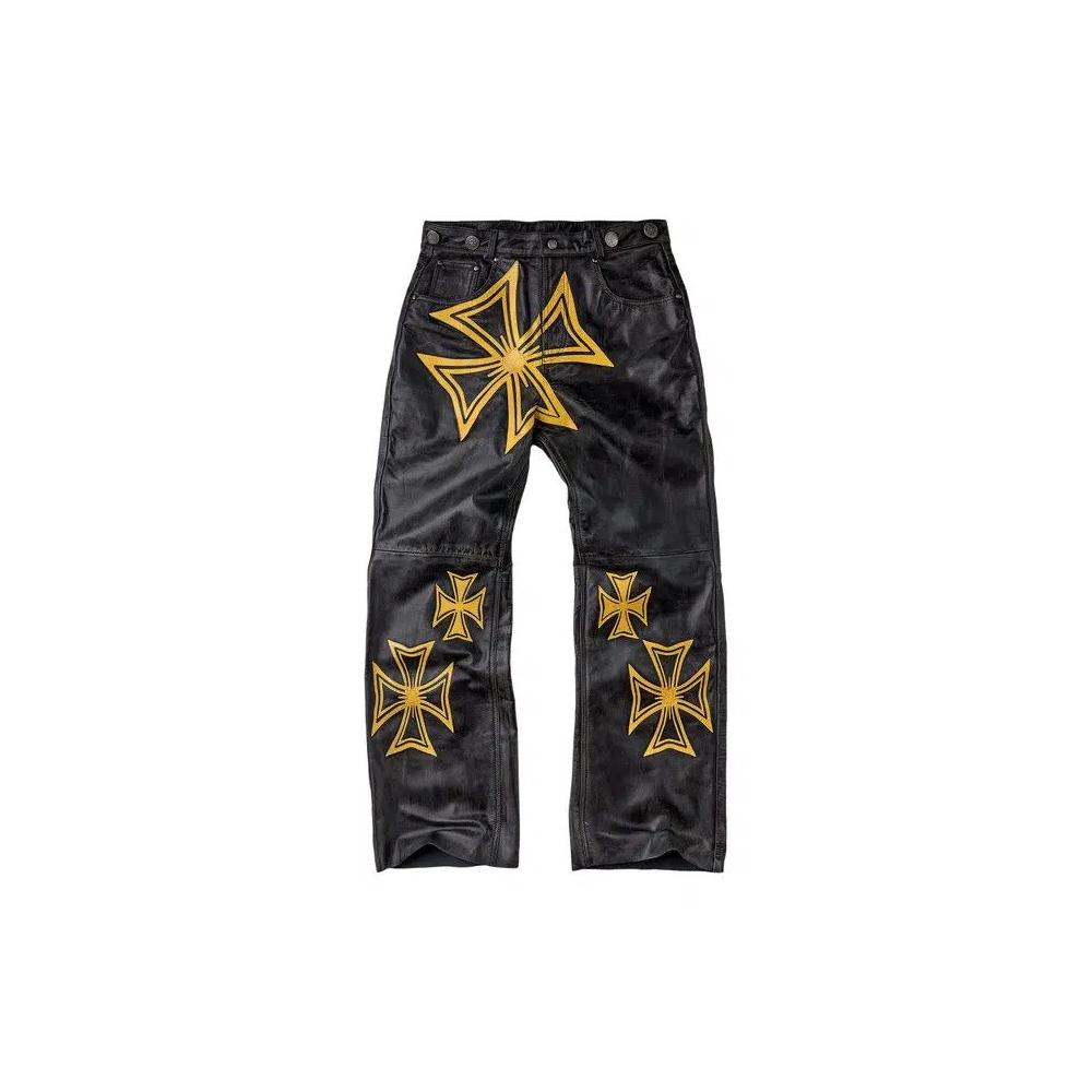 Брюки Vale Forever Leather Croxxx Denim «Canary» 2
