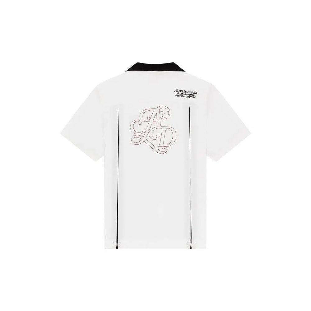 Рубашки на пуговицах Aimé Leon Dore Monogram Bowling Shirt 'Bone White' 2