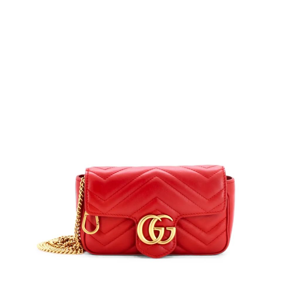 Сумка через плечо GG Marmont Flap Bag Matelasse Leather Super Mini 1