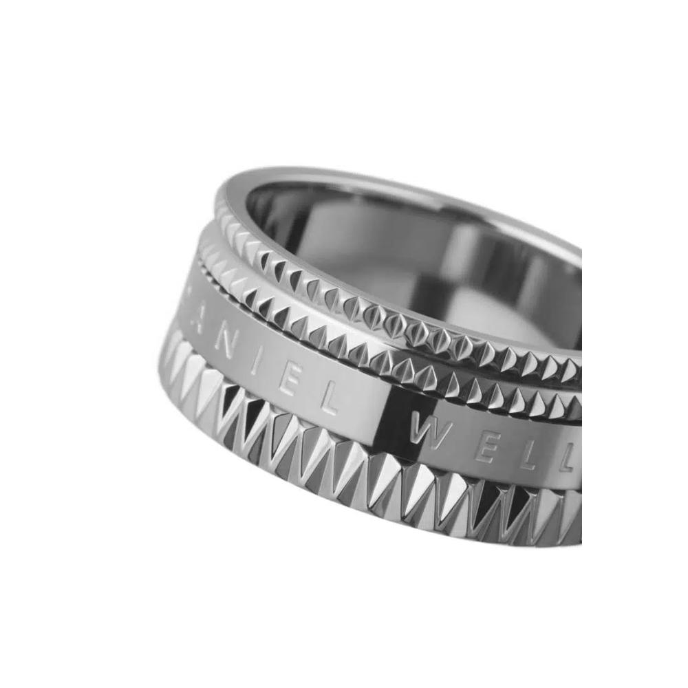 Кольцо Elevation Silver - Унисекс-кольцо - Парные кольца - Кольцо из нержавеющей стали с эмалью для женщин и мужчин - DW Official 2
