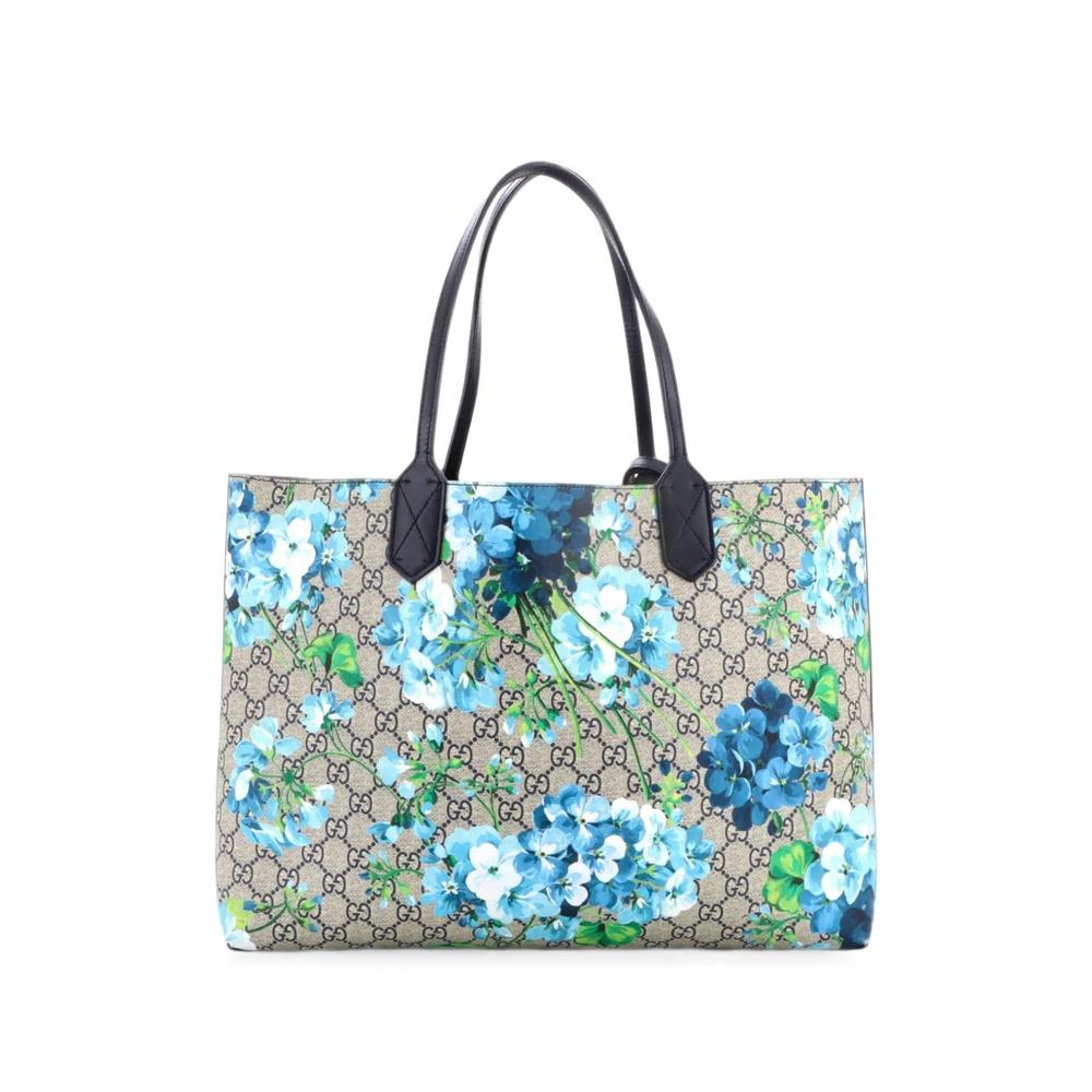 Сумка-тоут Reversible Blooms GG Print Leather среднего размера 2