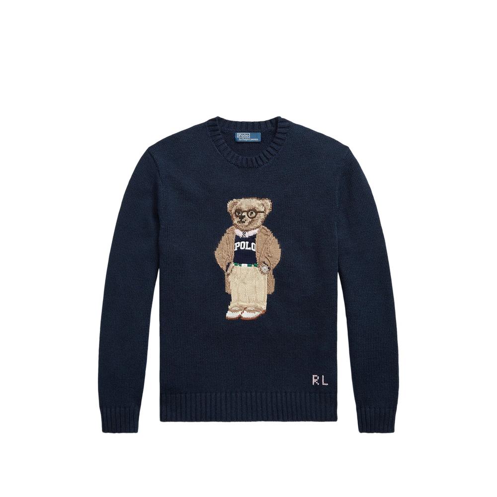 Polo Bear intarsia-knit sweater 1