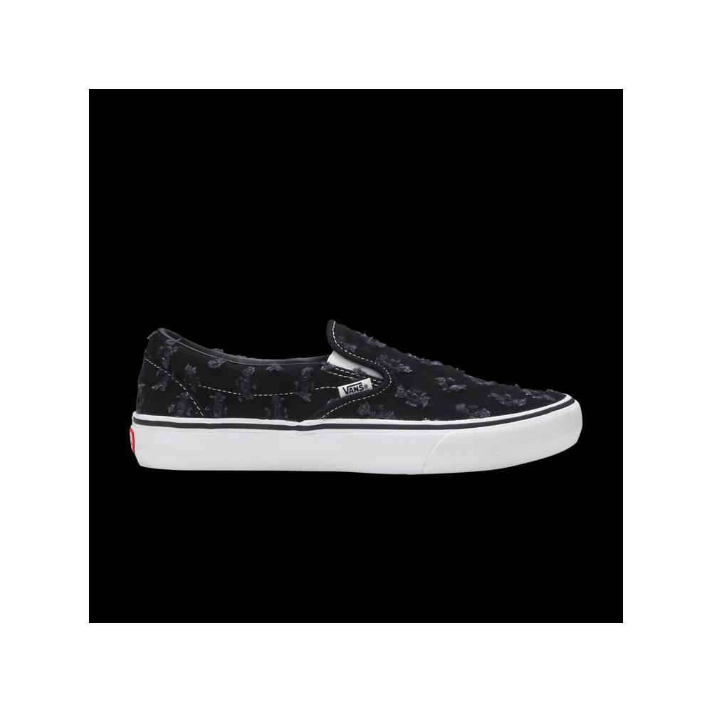 Слипоны Supreme x Vans Slip-On 'Black Hole Punch Denim' 1