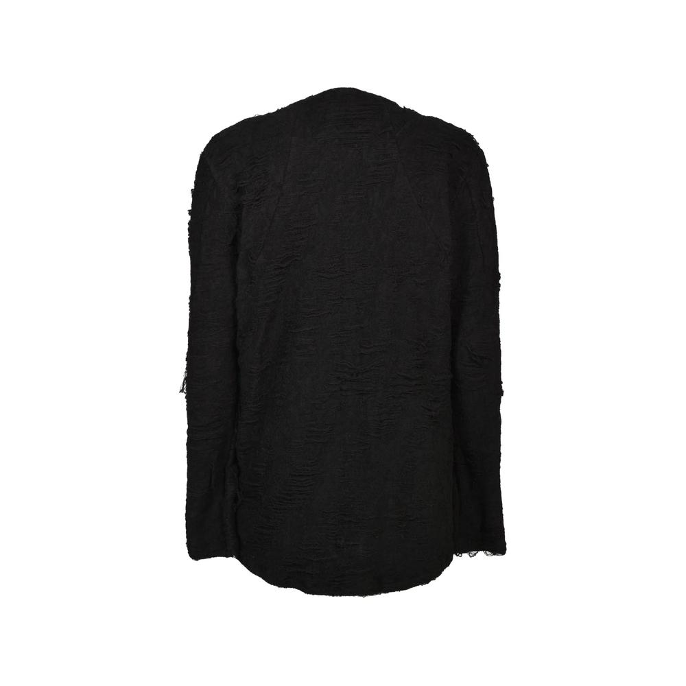 distressed jacquard-woven T-shirt 2