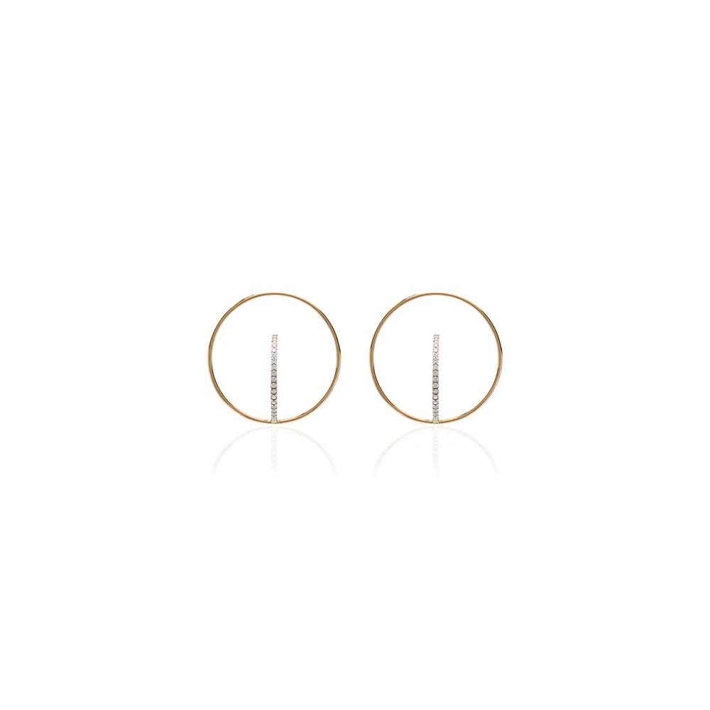 Saturn hoop earrings 1