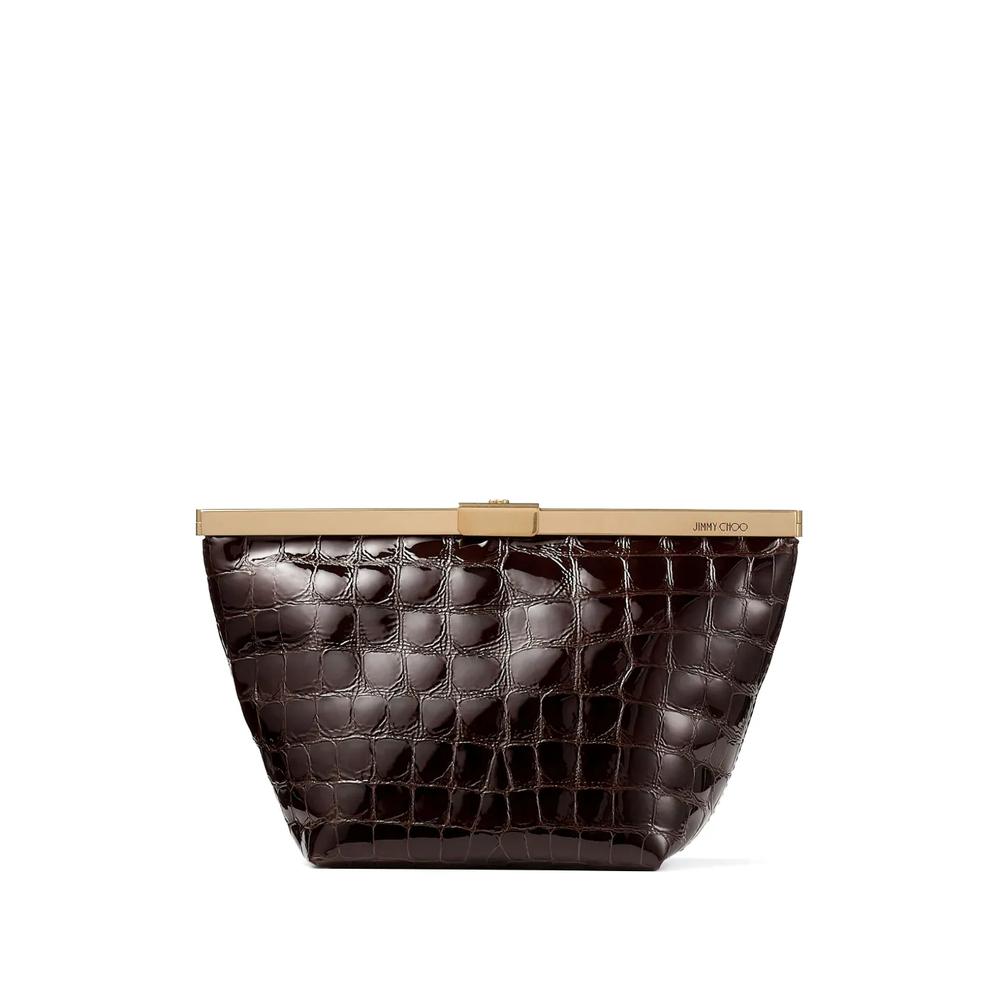 Клатч Ganache с тиснением под кожу крокодила 1