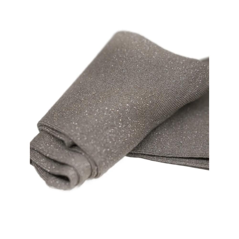 metallic-effect fine-knit socks 2