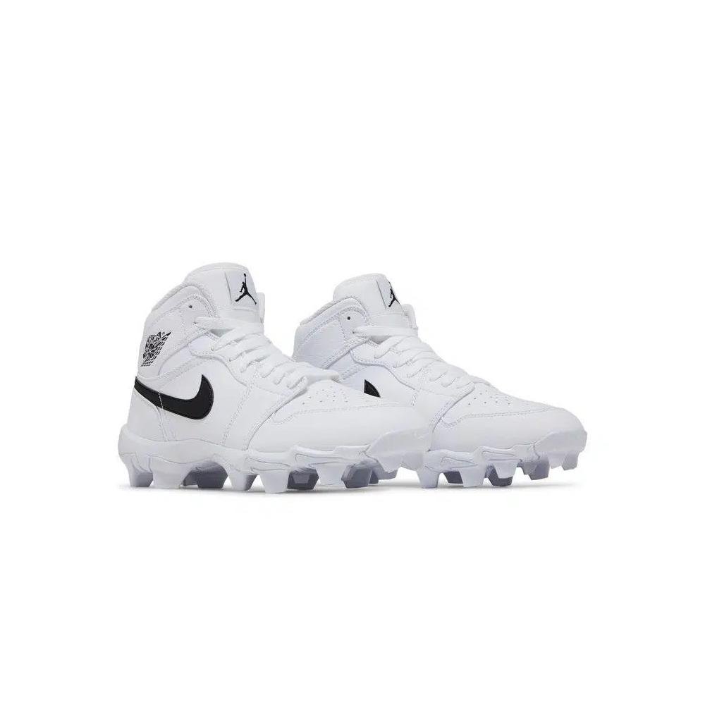 Бутсы Air Jordan 1 Mid Cleat GS 'White Black' 8