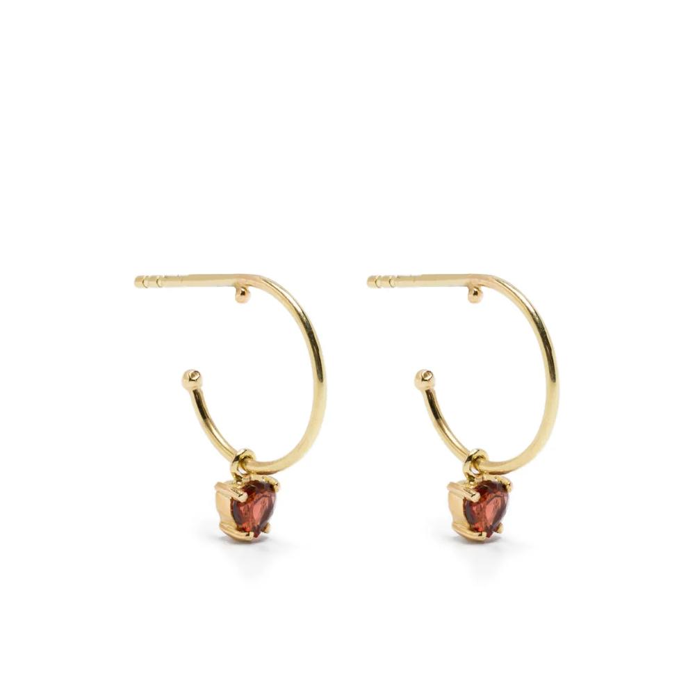 18K yellow gold hoop earrings 1