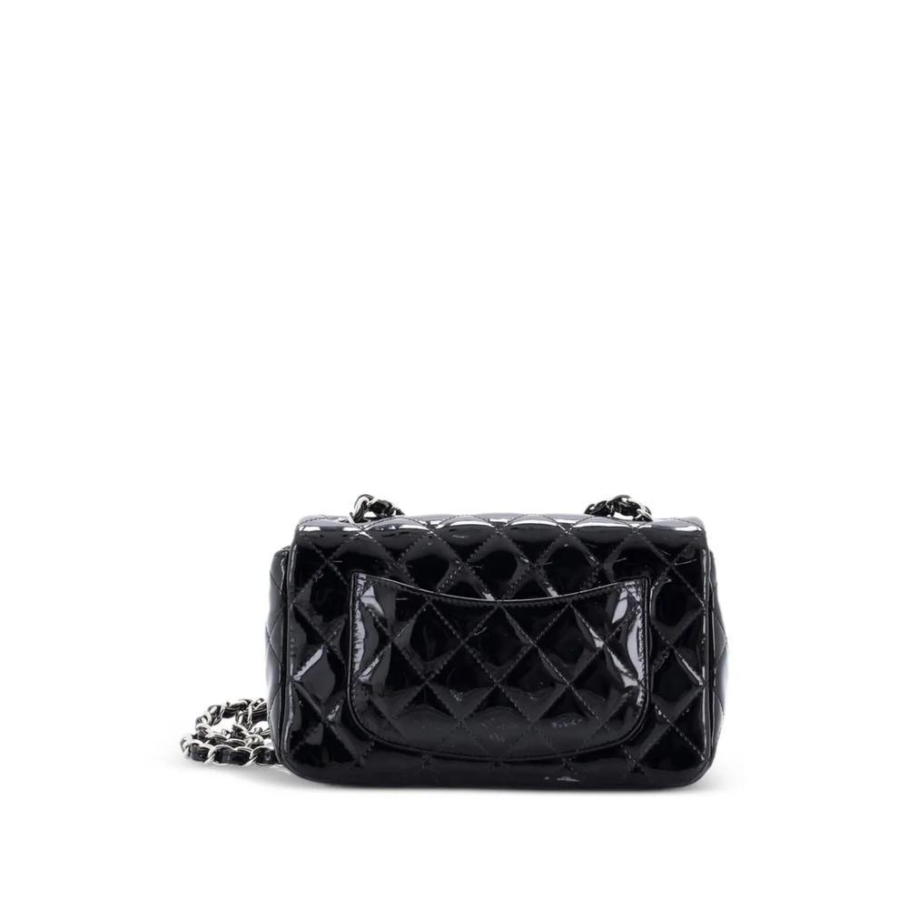 Мини-сумка через плечо Classic Single Flap Bag Quilted Patent 2
