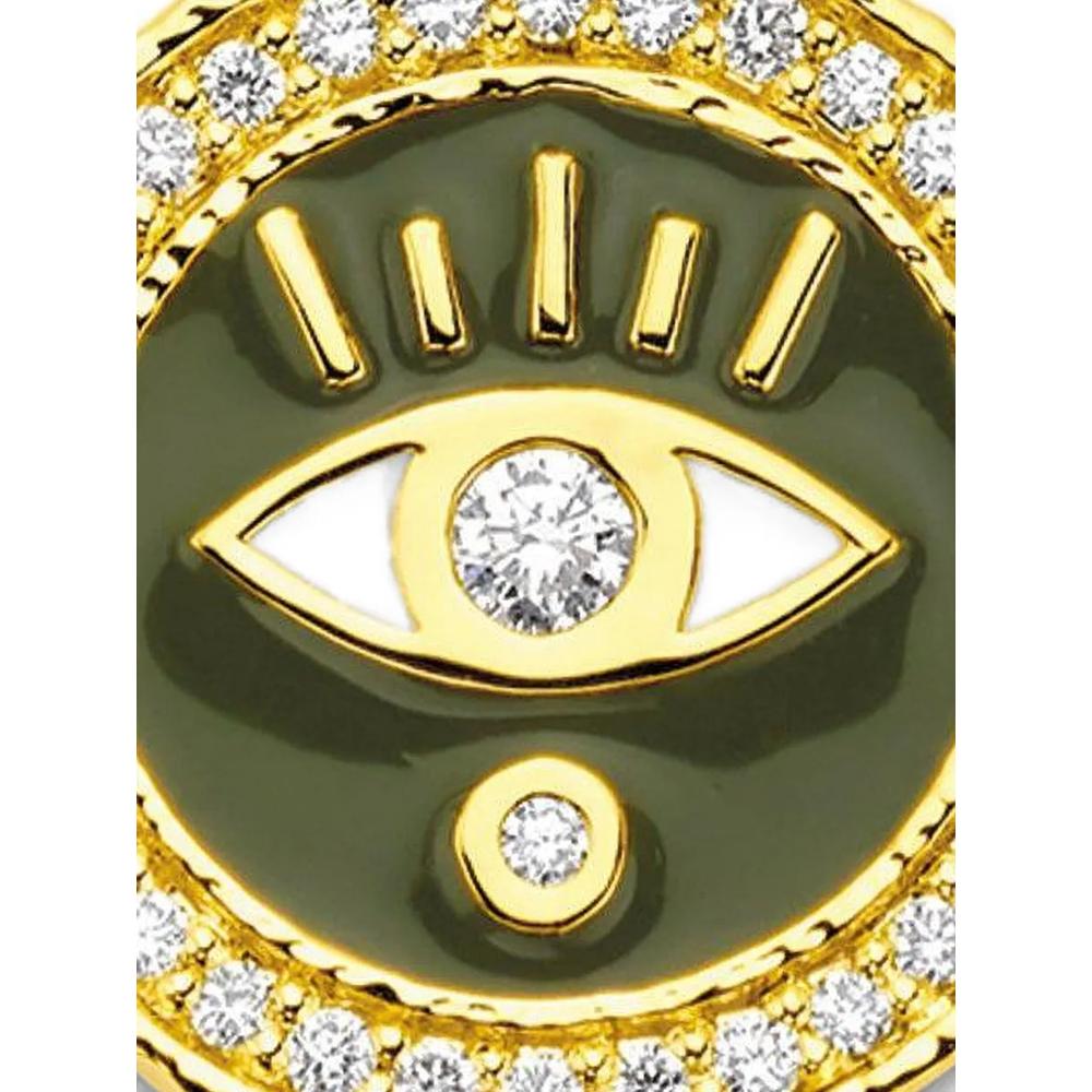 Подвеска Army Evil Eye из желтого золота с бриллиантами 2