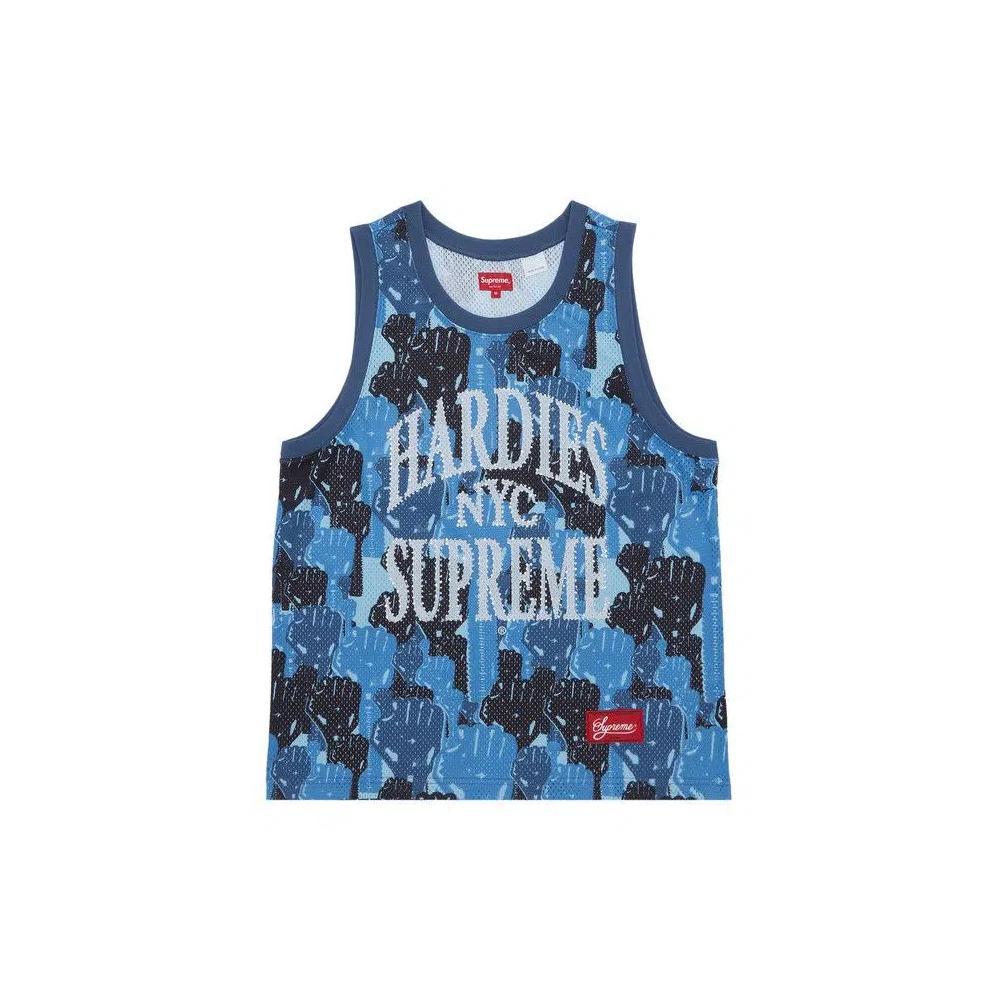 Джерси Supreme x Hardies Camo Basketball Jersey 'Blue' 1