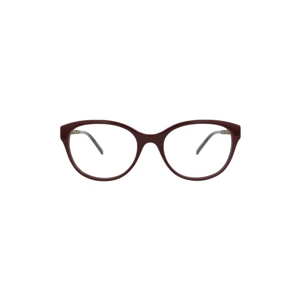 Очки Gucci Cat Eye-Frame Acetate Optical Frames 'Burgundy/Gold/Transparent' 1