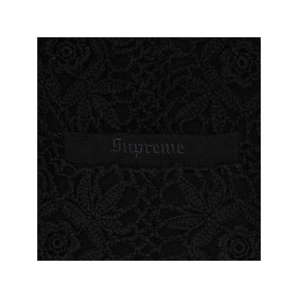 Кардиганы Supreme Crochet Zip Up Cardigan «Черный» 3