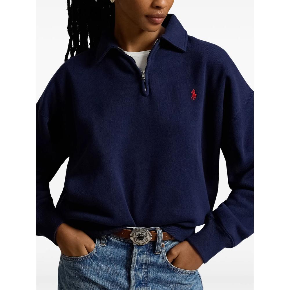 quarter-zip logo-embroidered sweatshirt 2