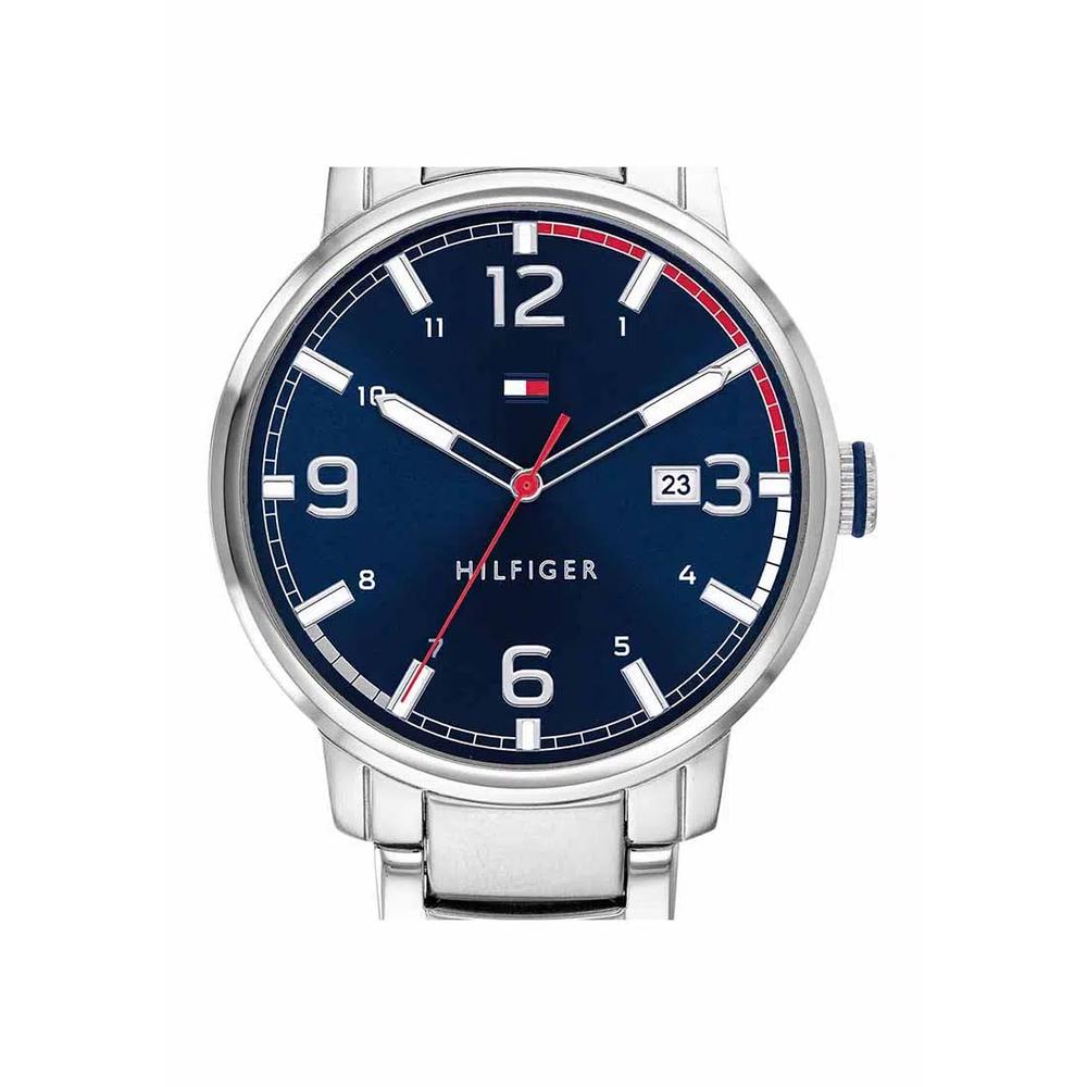 Мужские часы TH Essentials Stainless Steel Strap - Синий циферблат 1791754MY 1