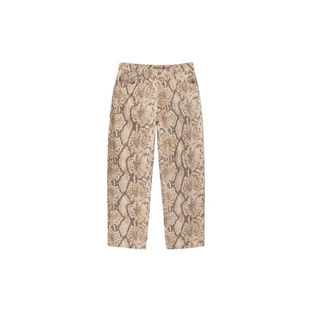 Stussy Мытый Холст Большие Старые Джинсы 'Питон' 1