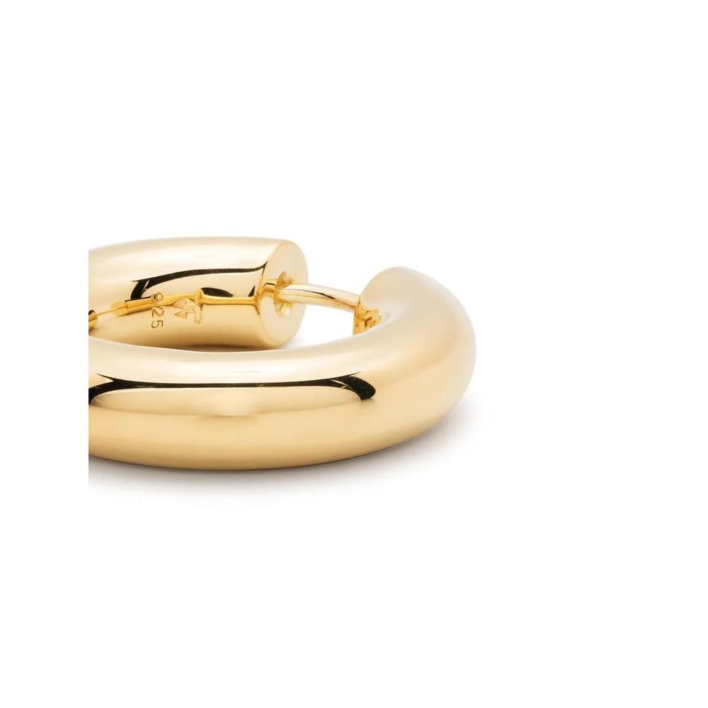 Серьги Chunky Medium Hoop из желтого золота 2