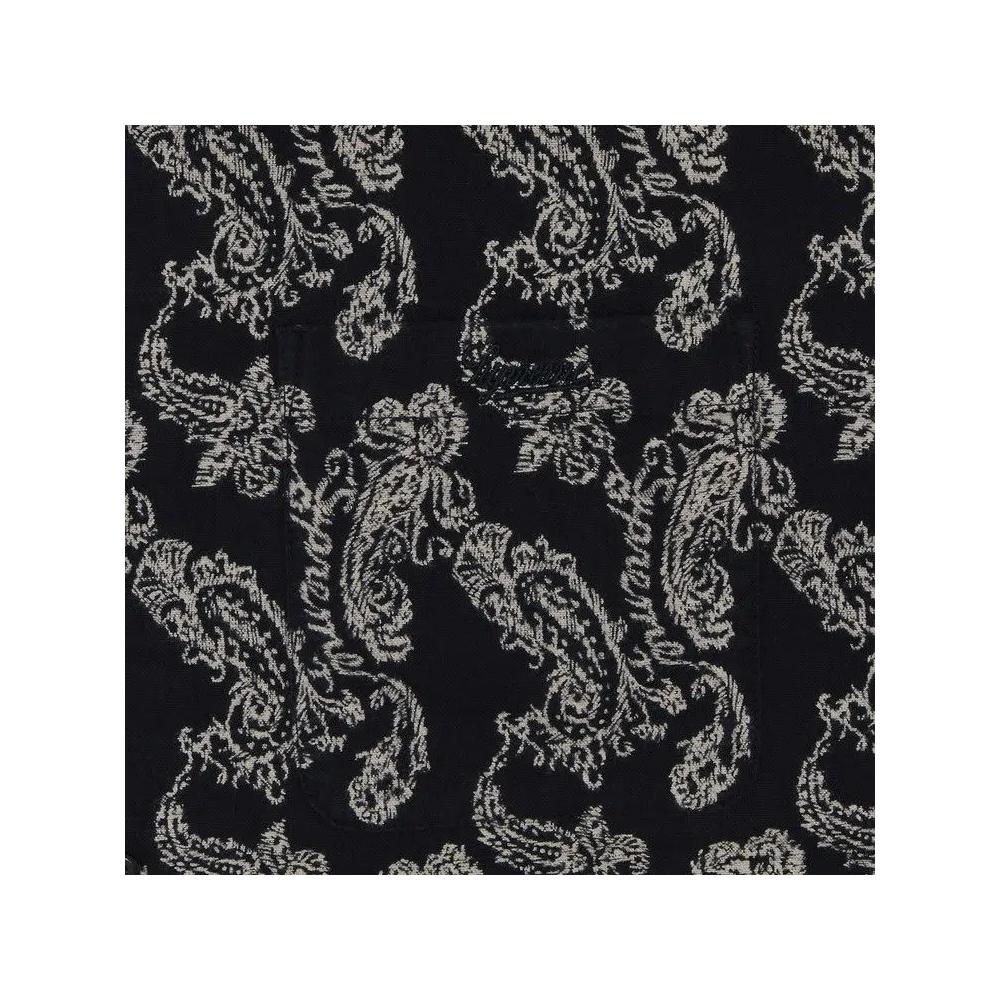 Фланелевые рубашки Supreme Paisley Flannel Shirt 'Black' 3