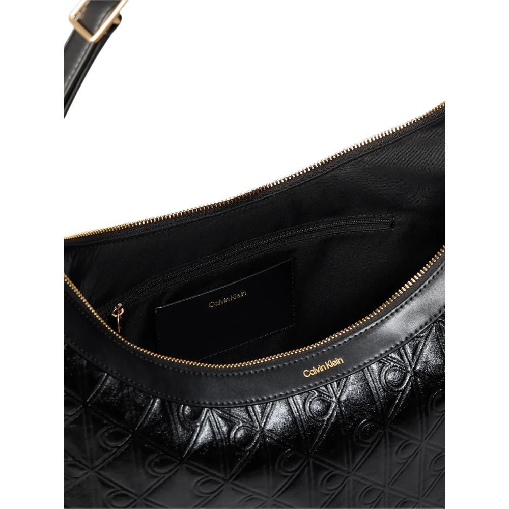 monogram-embossed hobo shoulder bag 3
