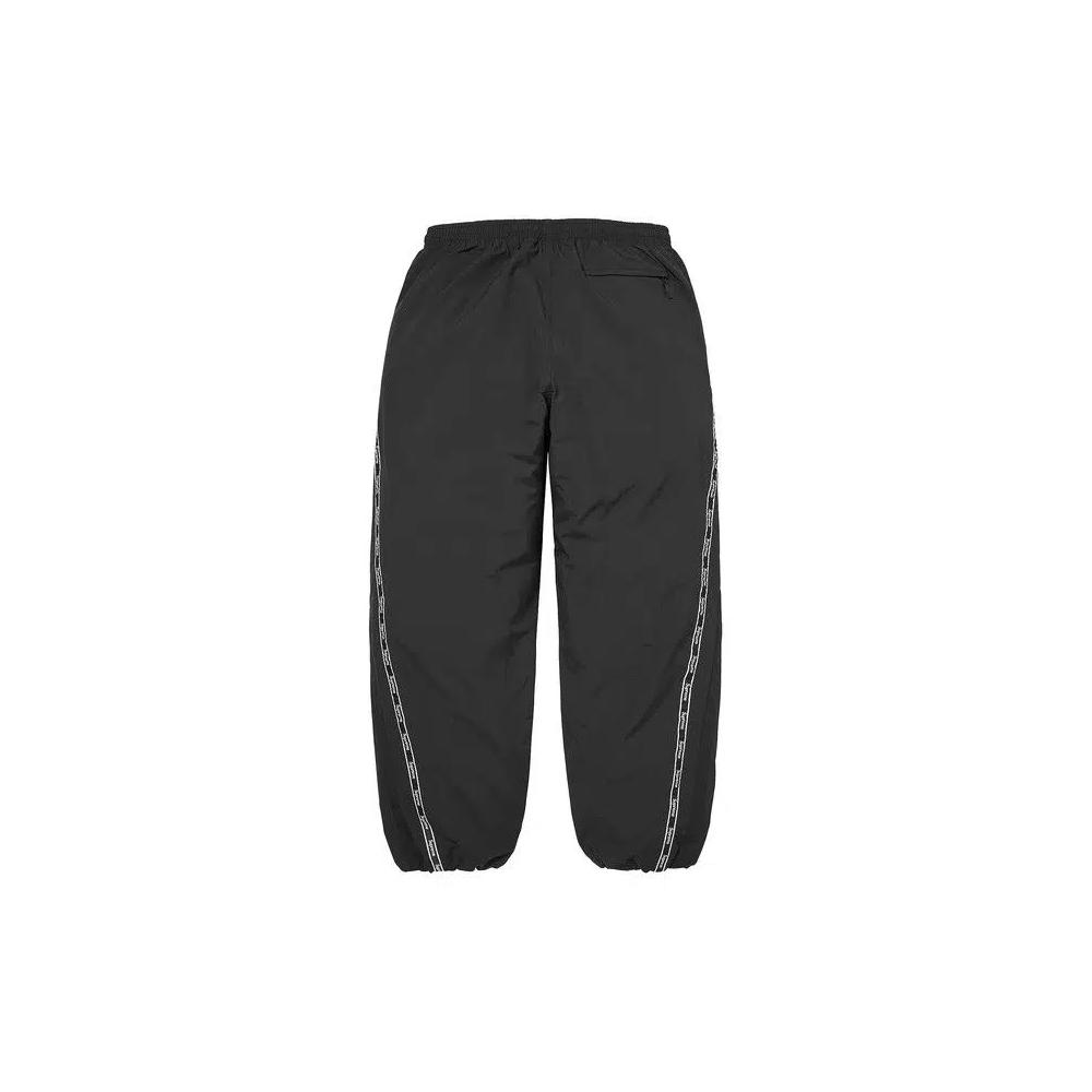 Спортивные штаны Supreme Logo Taping Track Pant 'Black' 2