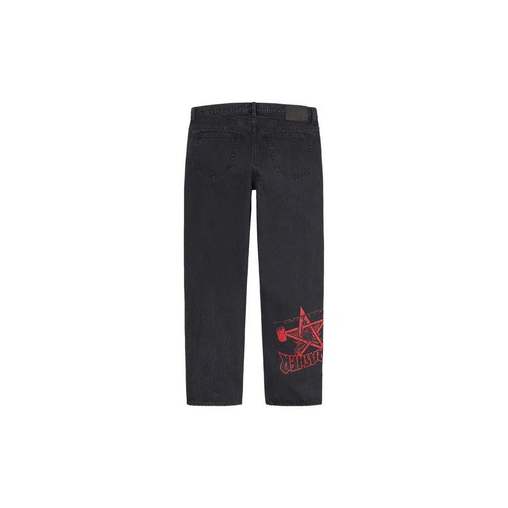 Джинсы Supreme x Thrasher Regular Jean 'Washed Black' 2