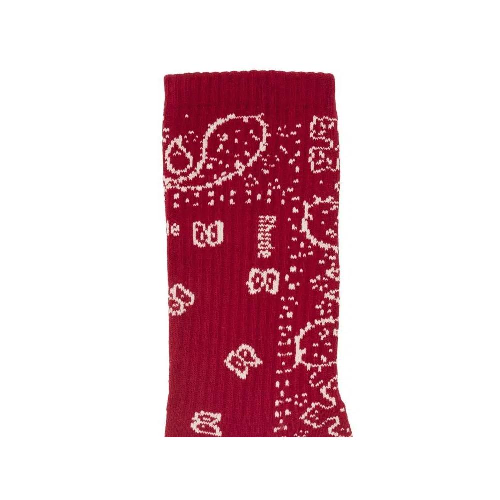 Носки и колготки Rhude Logo Bandana Sock 'Red' 3