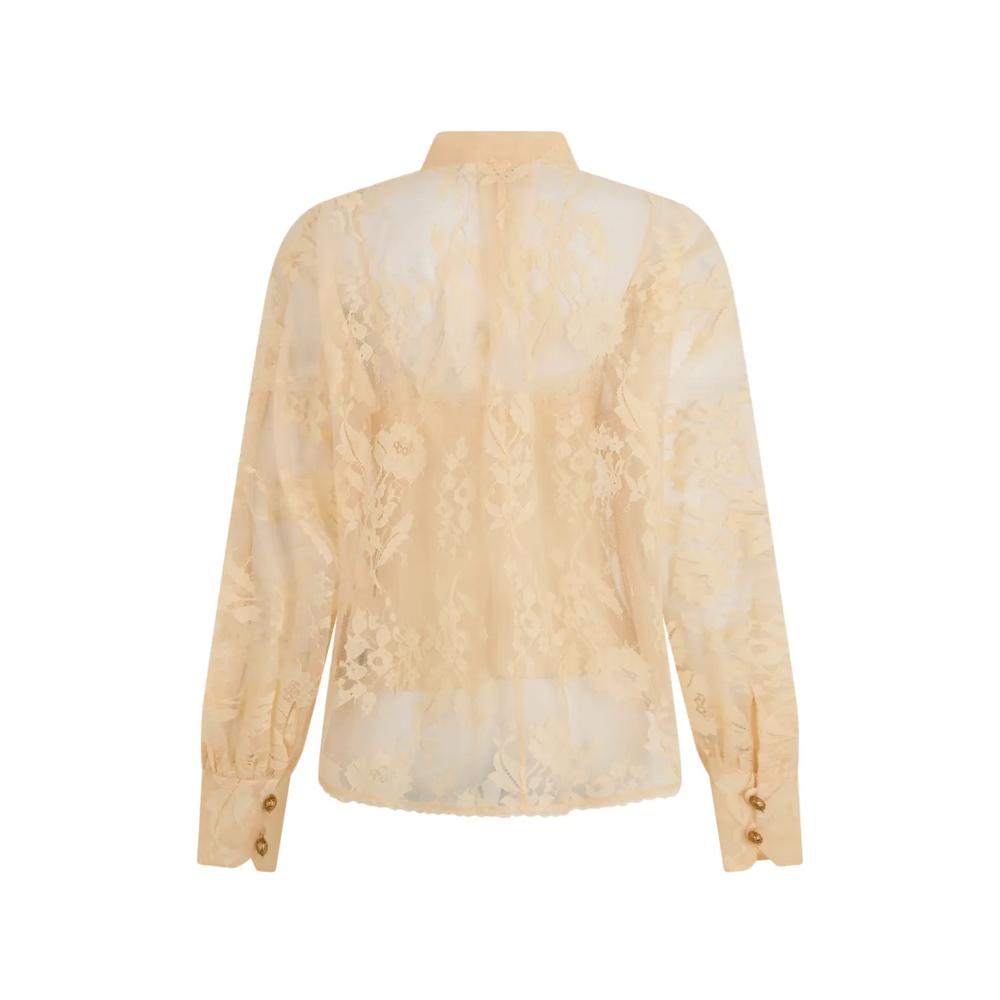 Valiant floral-lace pussy-bow shirt 2