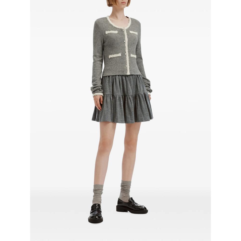 contrast-trim tiered skirt and top set 2
