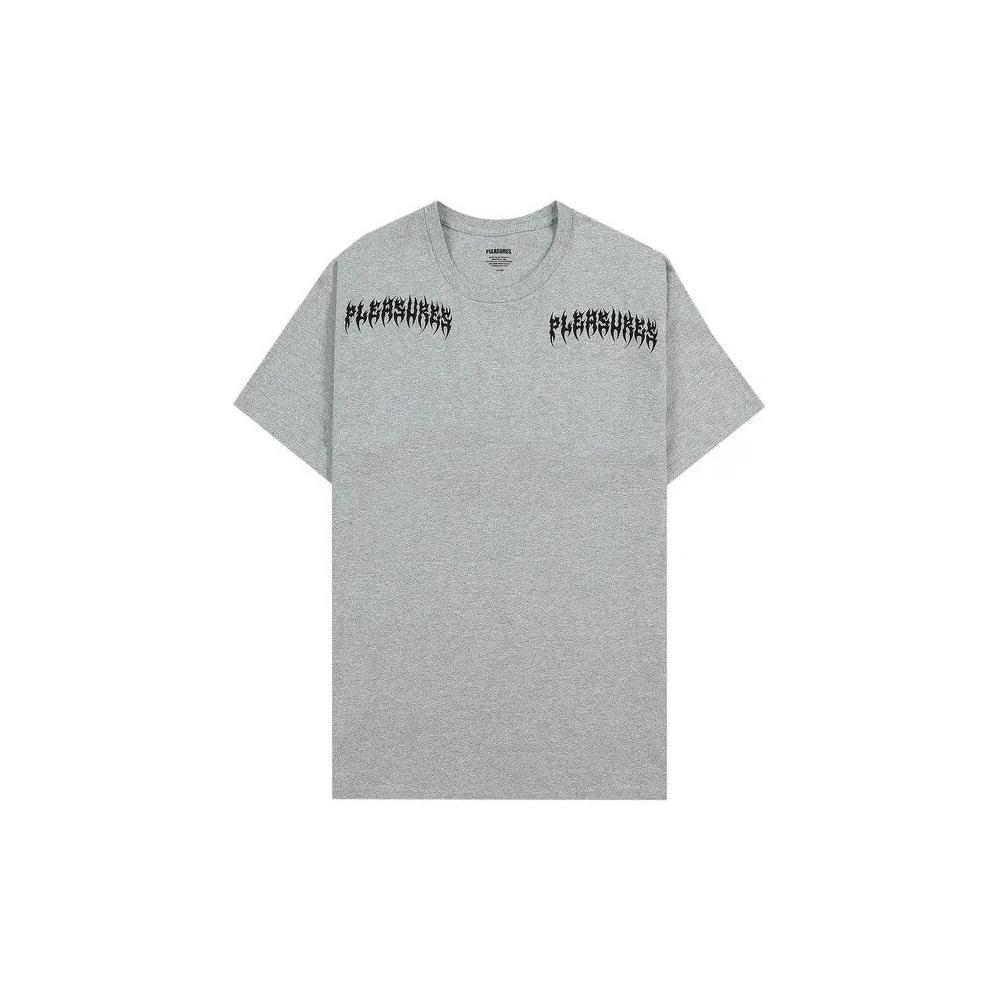 Футболки Pleasures Ripped T-Shirt 'Heather Grey' 1